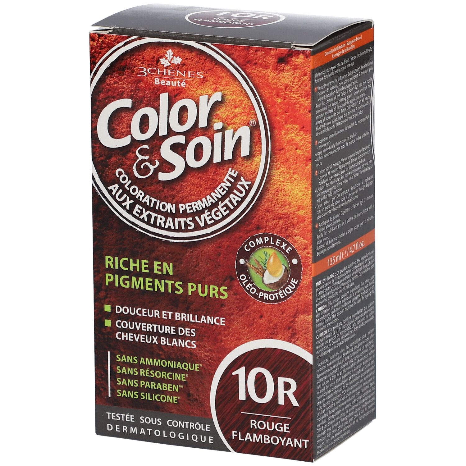 Les 3 Chênes Color & Soin Coloration 10R rouge flamboyant