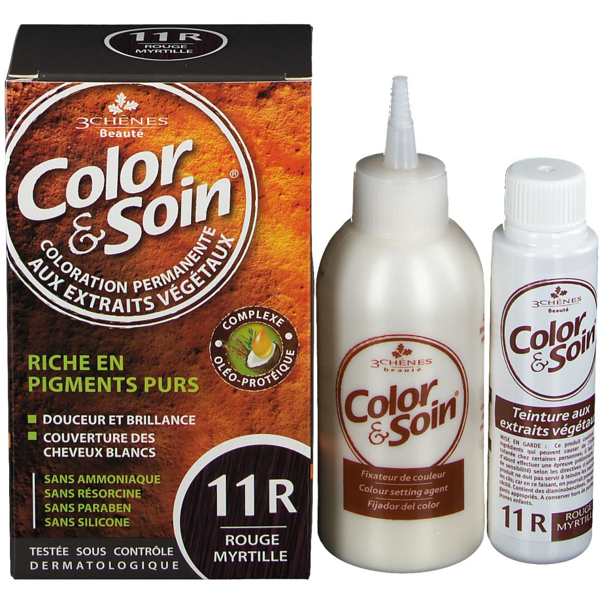 3 CHÈNES Color & Soin® 11 R Rouge Myrtille