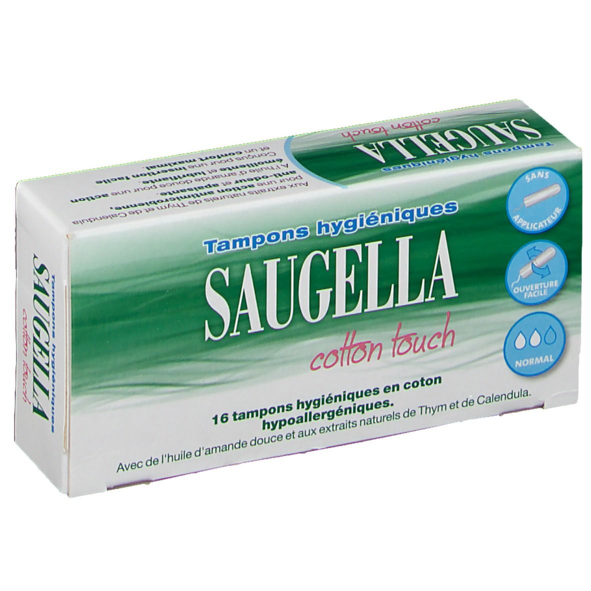 Saugella cotton touch tampons hygiéniques normal