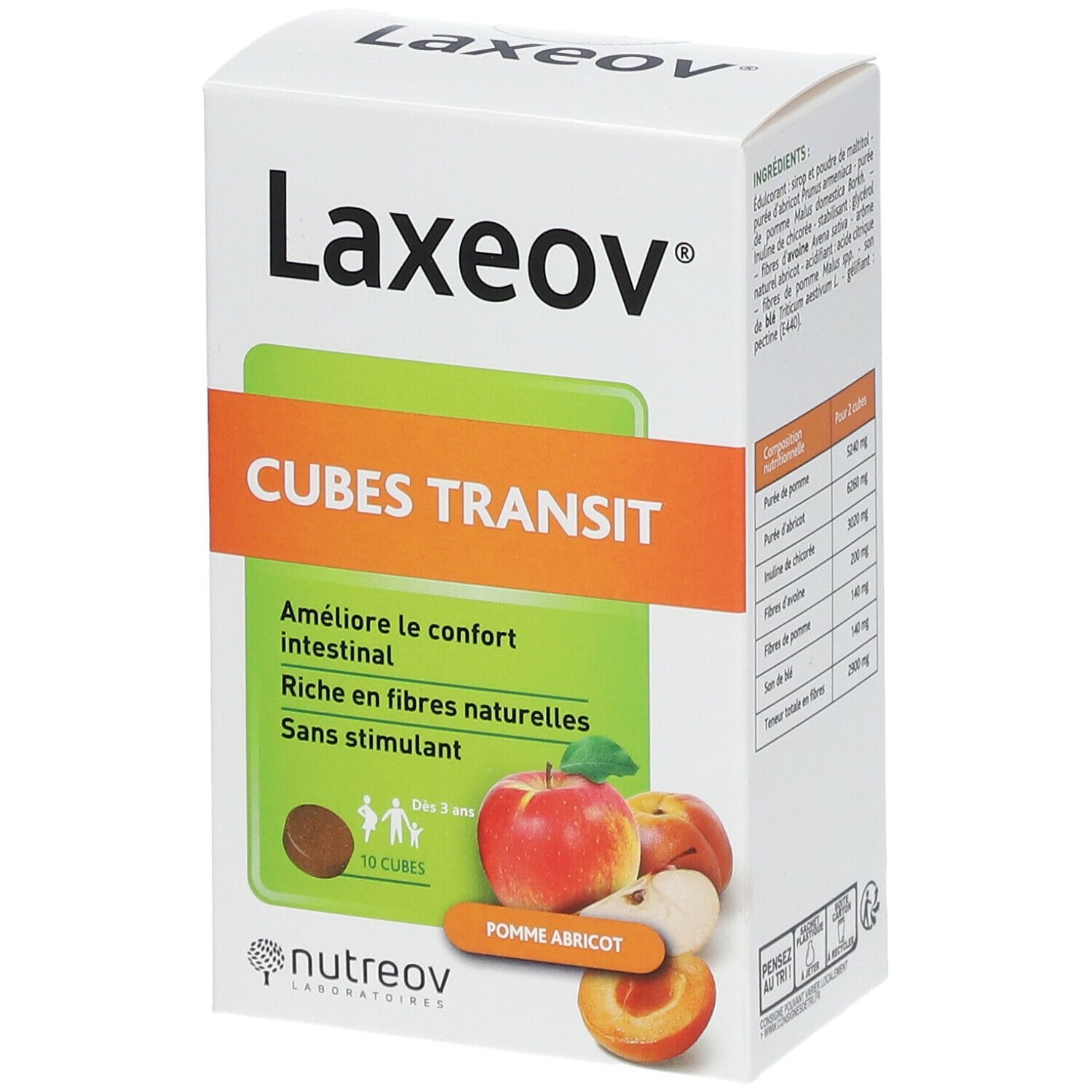 Nutreov Physcience Laxeov® Pomme-Abricot