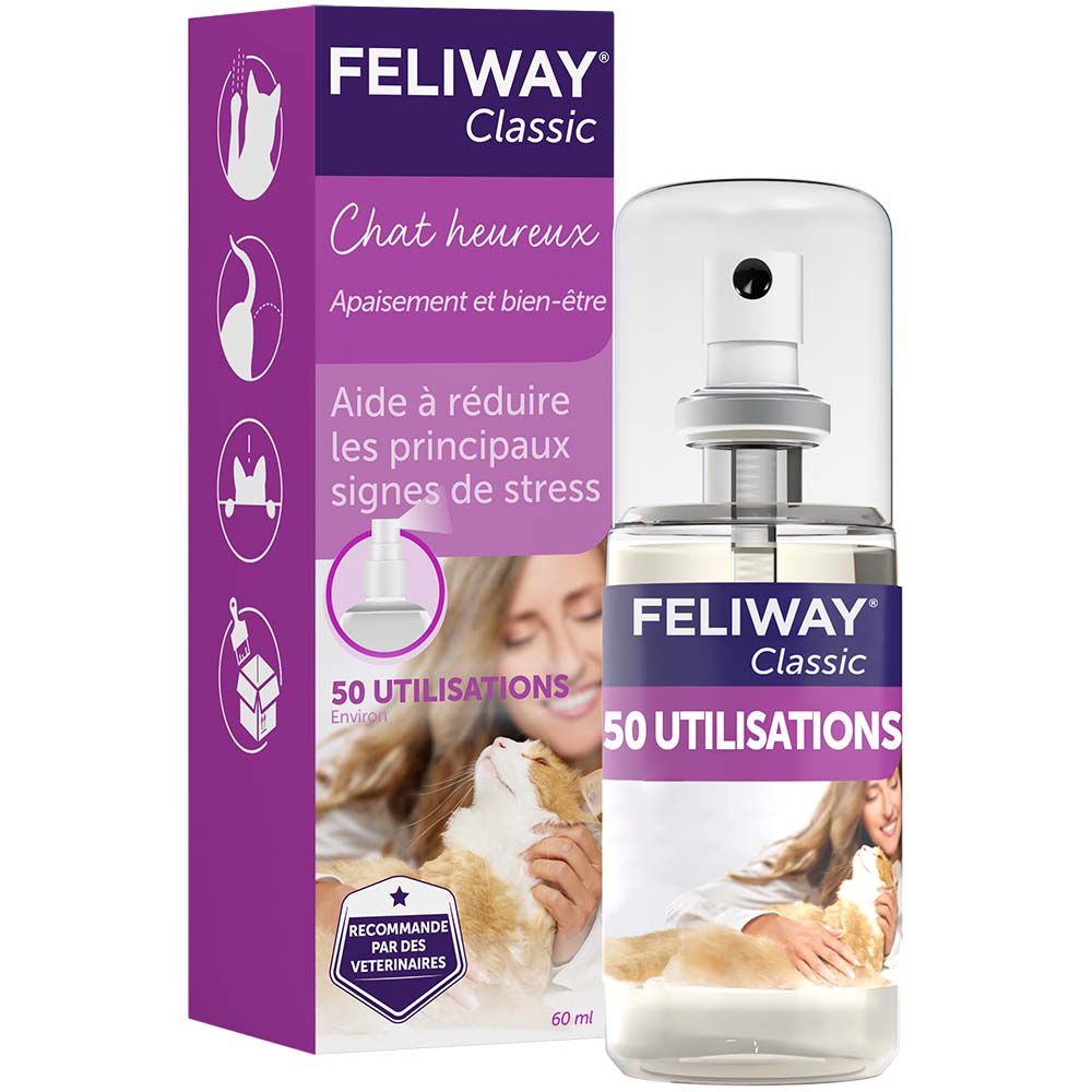 Feliway Spray - Solution antistress, spray pour l'environnement du chat  - fl 60 ml