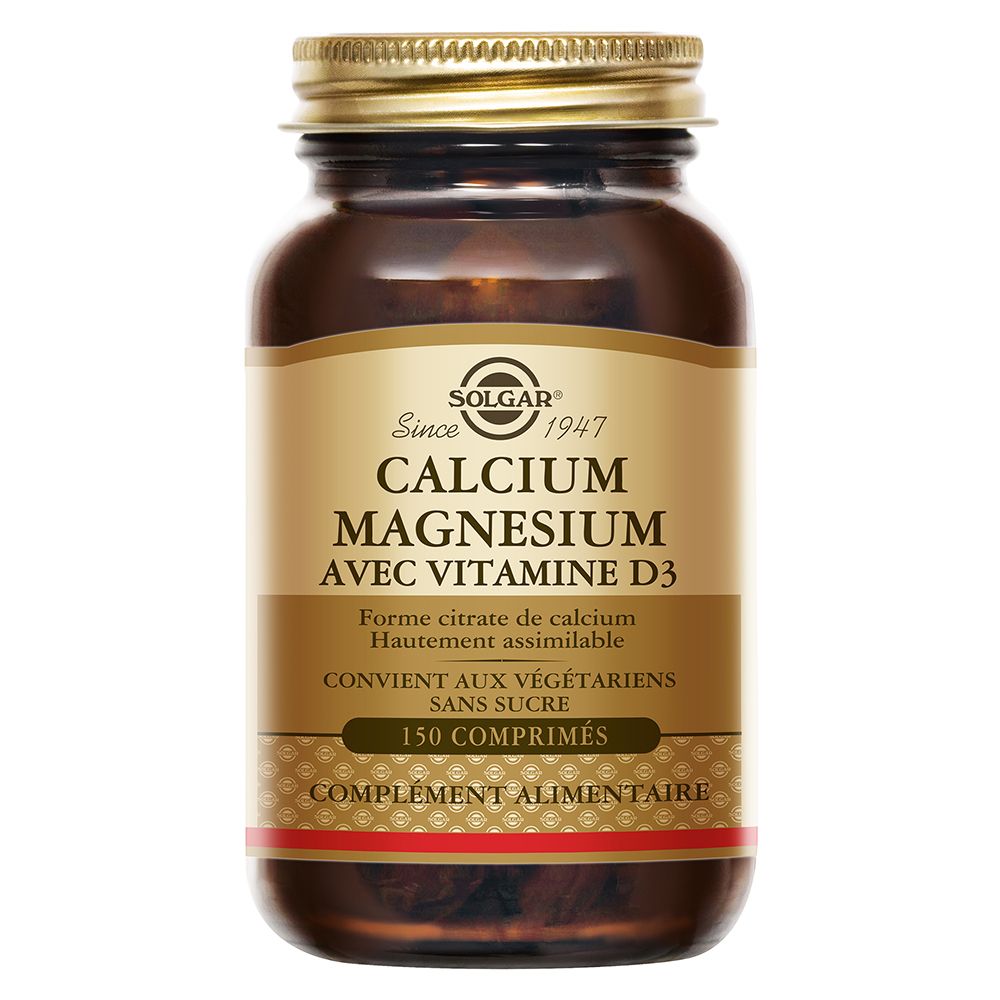 Solgar Calcium Magnesium avec vitamine D3