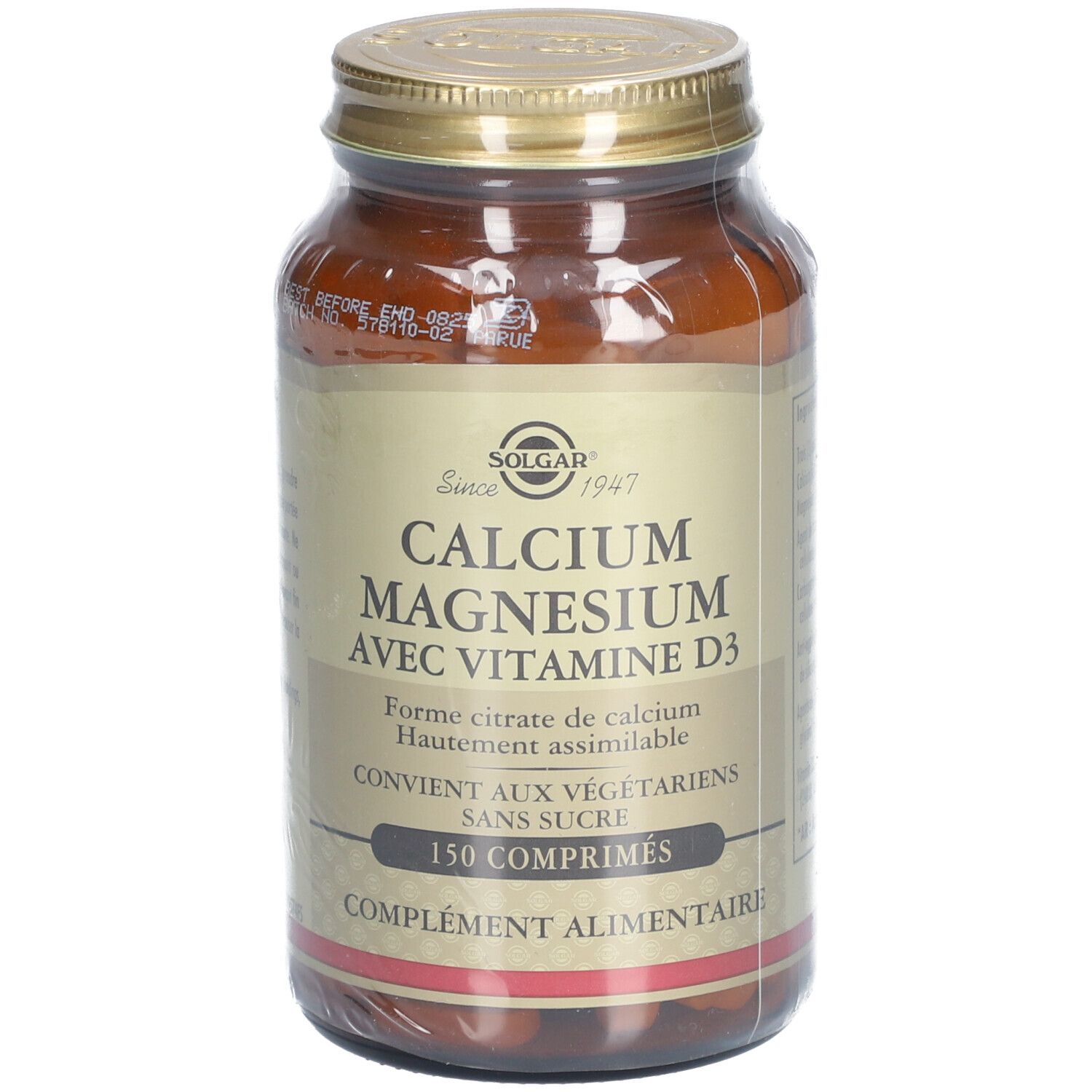 Solgar Calcium Magnesium avec vitamine D3