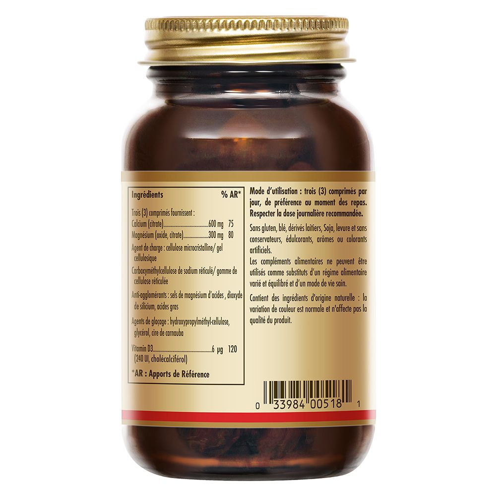 Rückseite der Flasche. Etikett mit Inhaltsstoffen, Nährwertangaben und Dosierungsempfehlung.