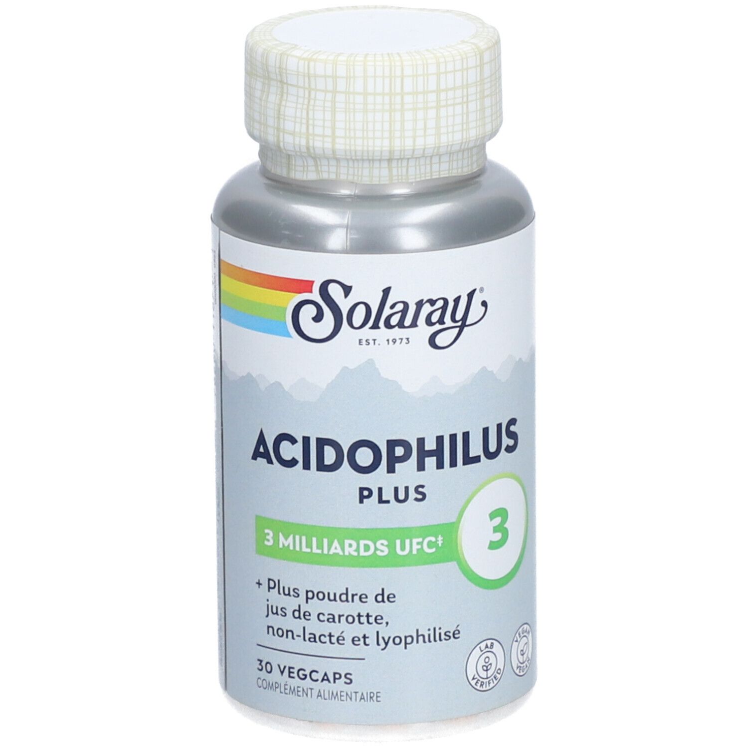 Solaray Acidophilus+Carot Caps 30