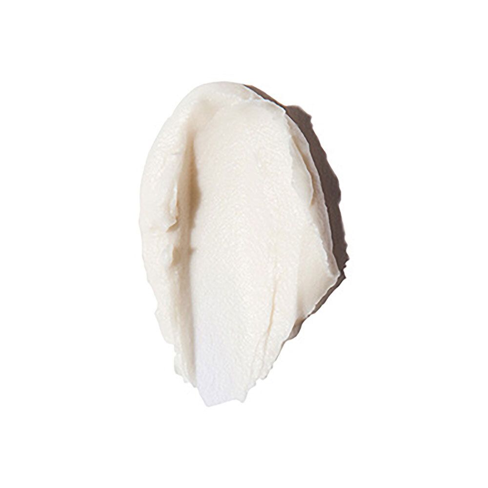 Échantillon de Baume pour les yeux Skinceuticals. Crème blanche sur fond blanc.