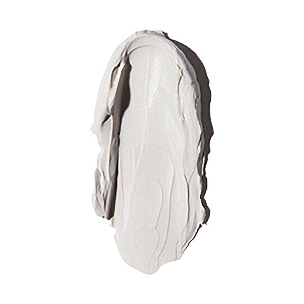Application de SkinCeuticals Clarifying Clay Masque. Texture crémeuse grise sur fond blanc.