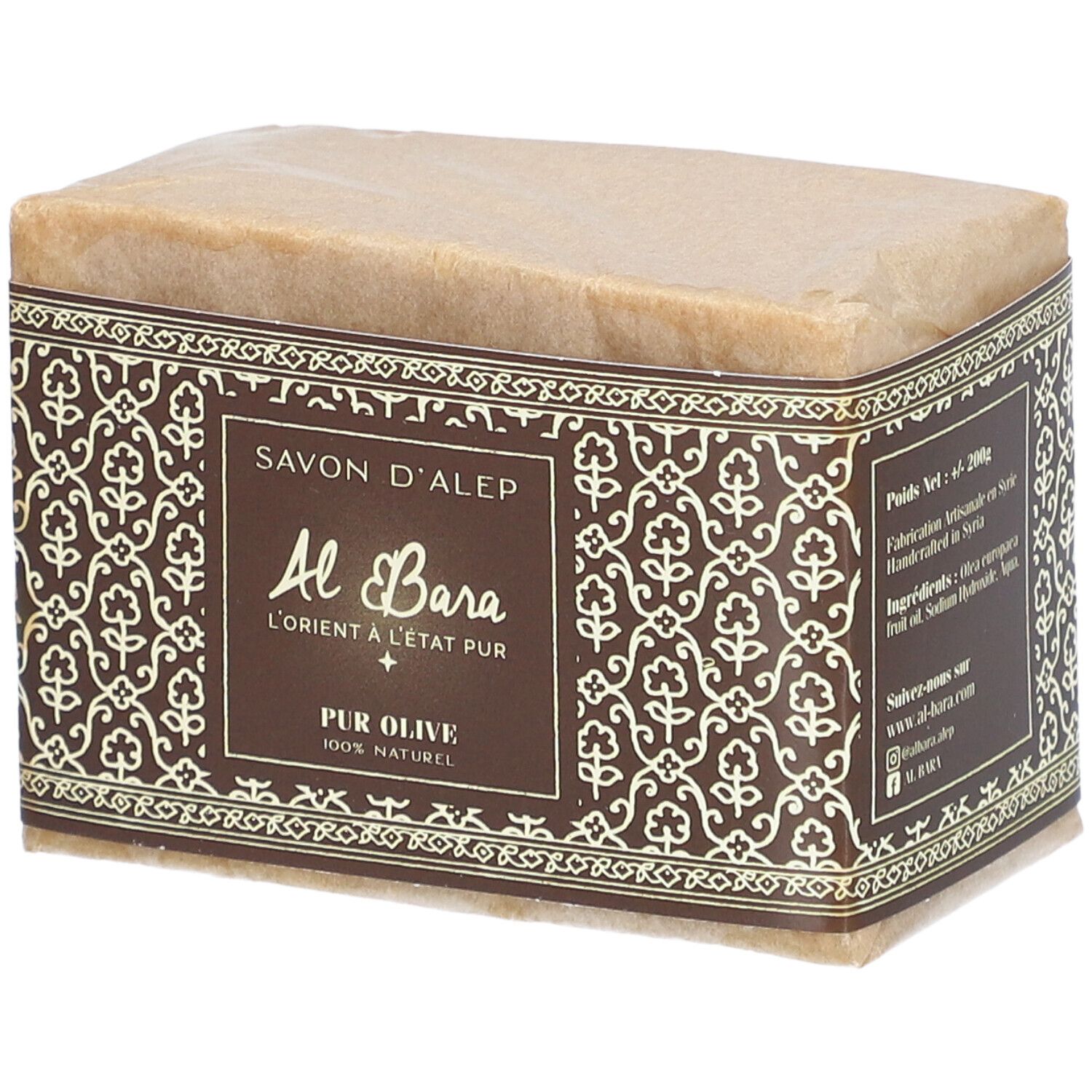 AL Bara Savon D'alep PUR Olive