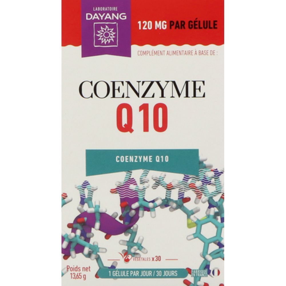 Dayang Gélule Coenzyme Q10, Gélule complément alimentaire à base de coenzyme Q10, bt 30