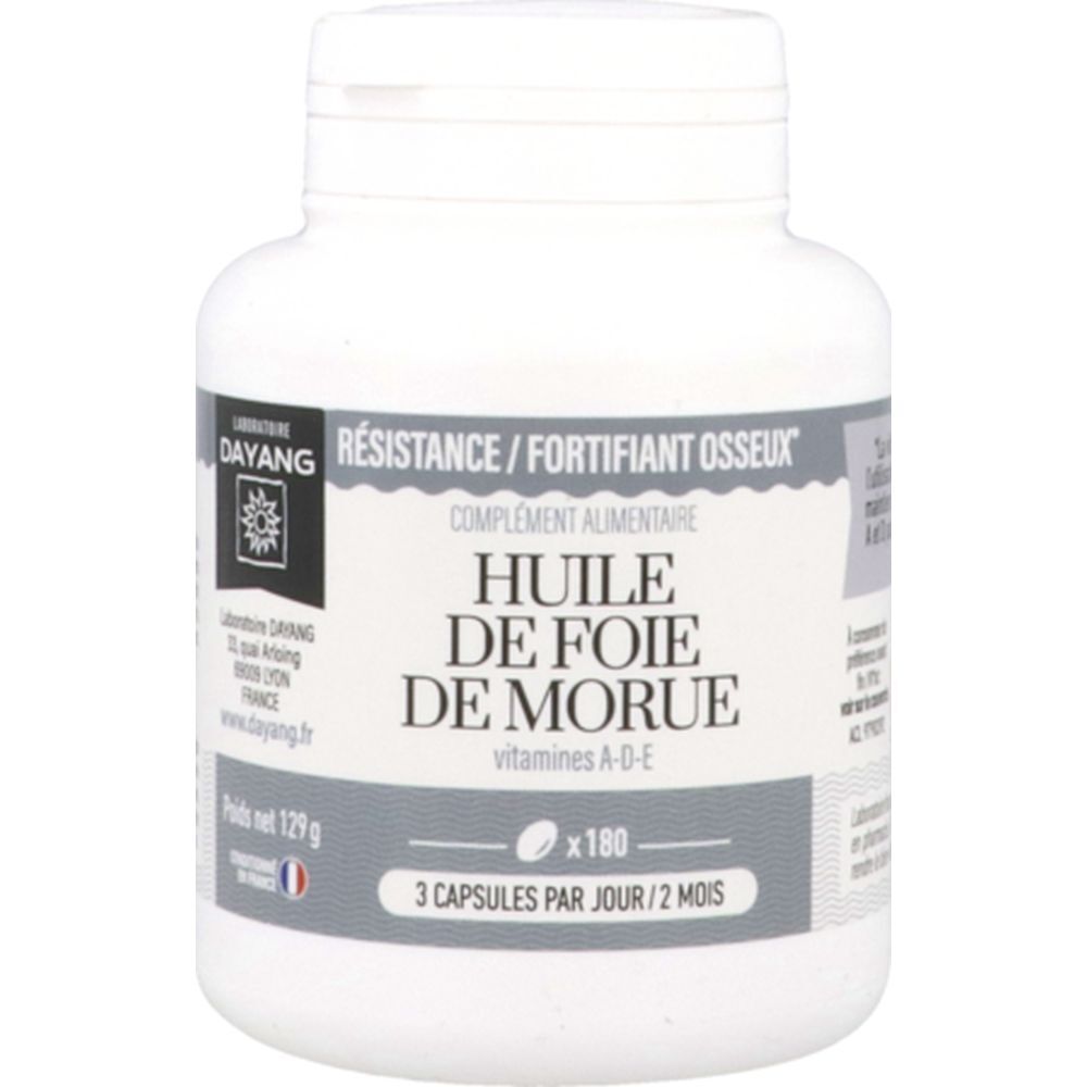 Dayang Capsule Huile de Foie de Morue Fortifiant Général, Capsule, complément alimentaire
