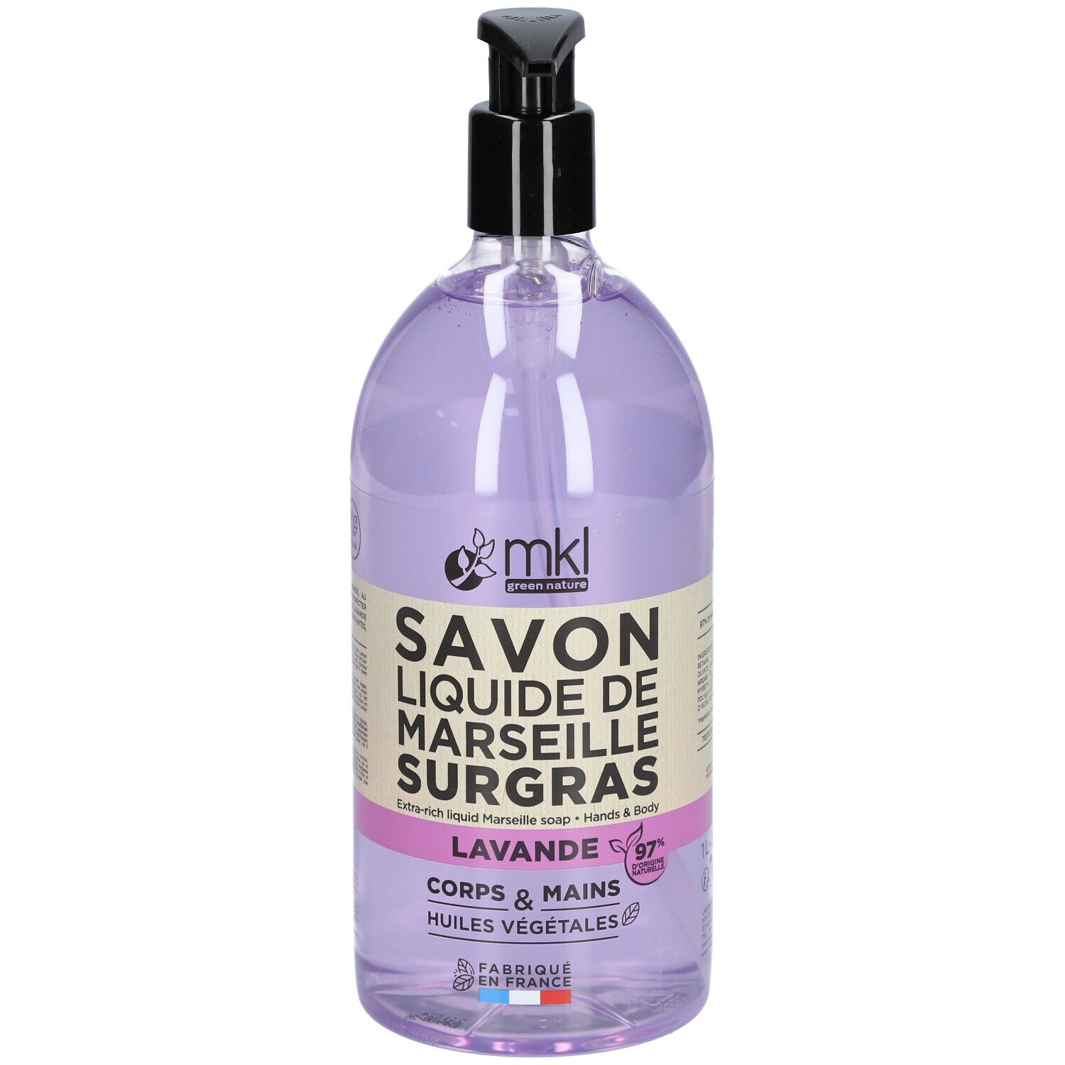 mkl Savon DE Marseille Liquide 1L - Lavande