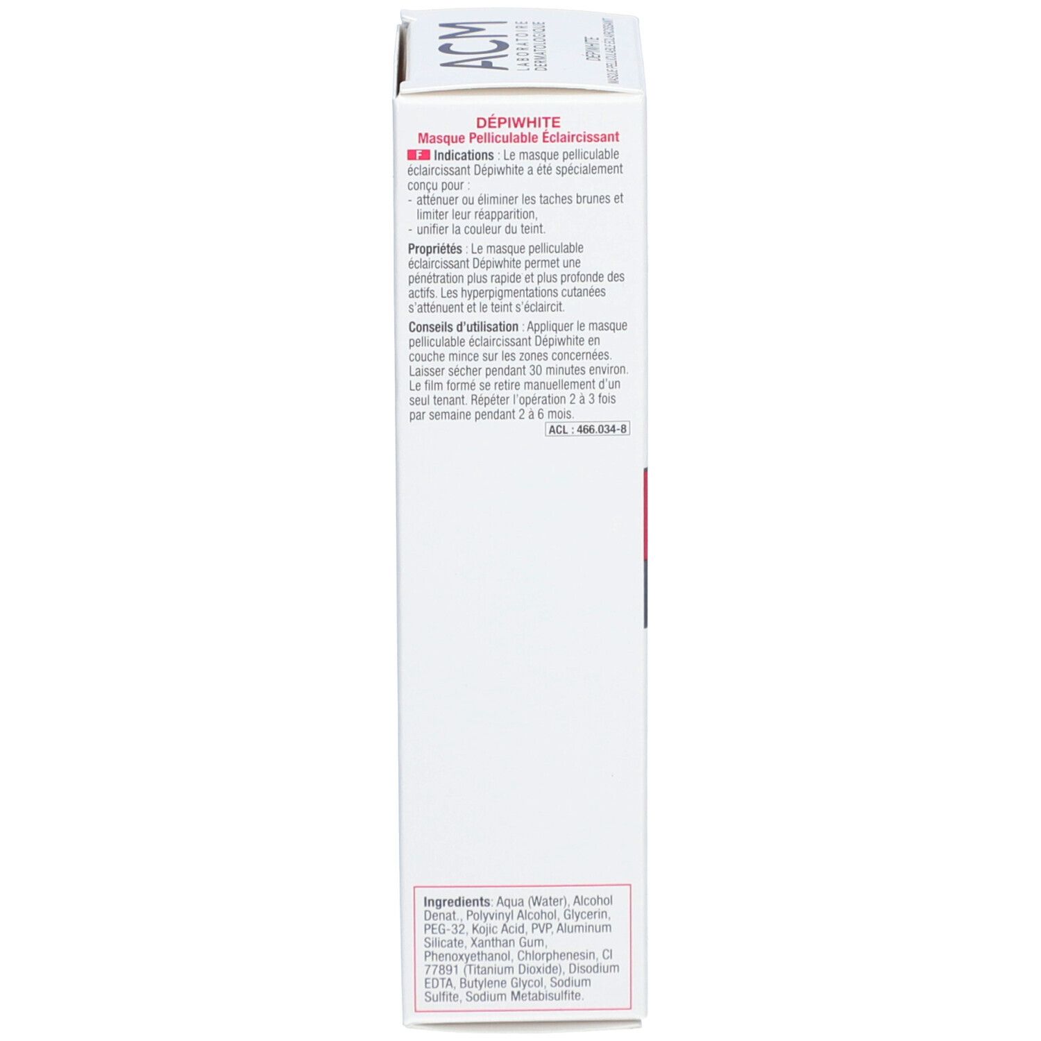 Rückseite der Produktverpackung. Text in mehreren Sprachen. Enthält Informationen zur Anwendung und Inhaltsstoffe.