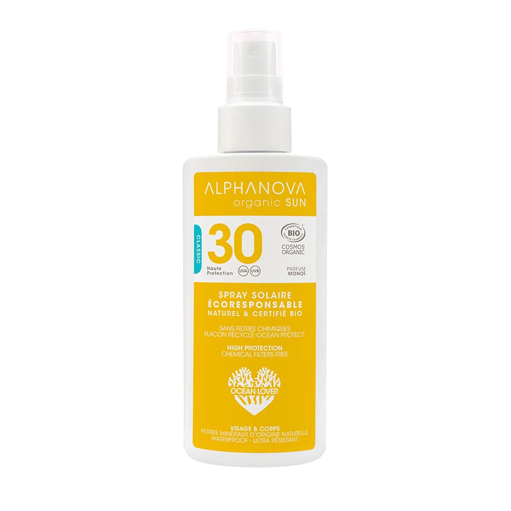Alphanova Crème Solaire Certifiée BIO Adultes Haute Protection SPF 30