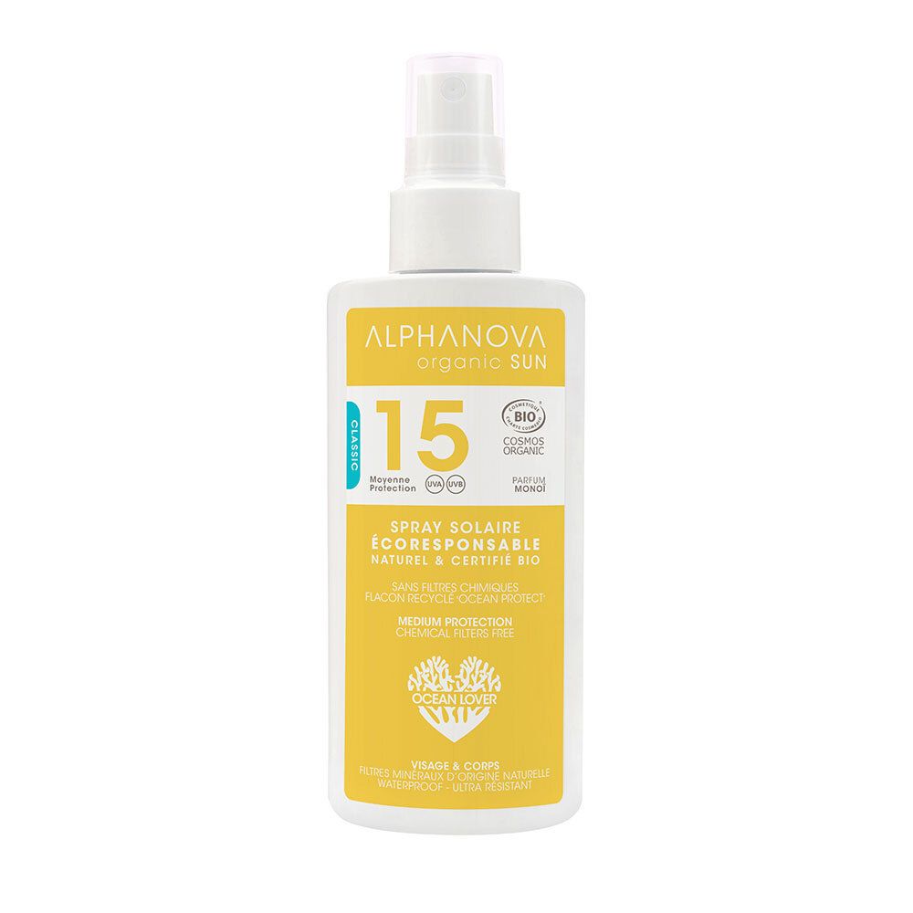 Alphanova Crème Solaire Certifiée BIO Adultes Moyenne Protection