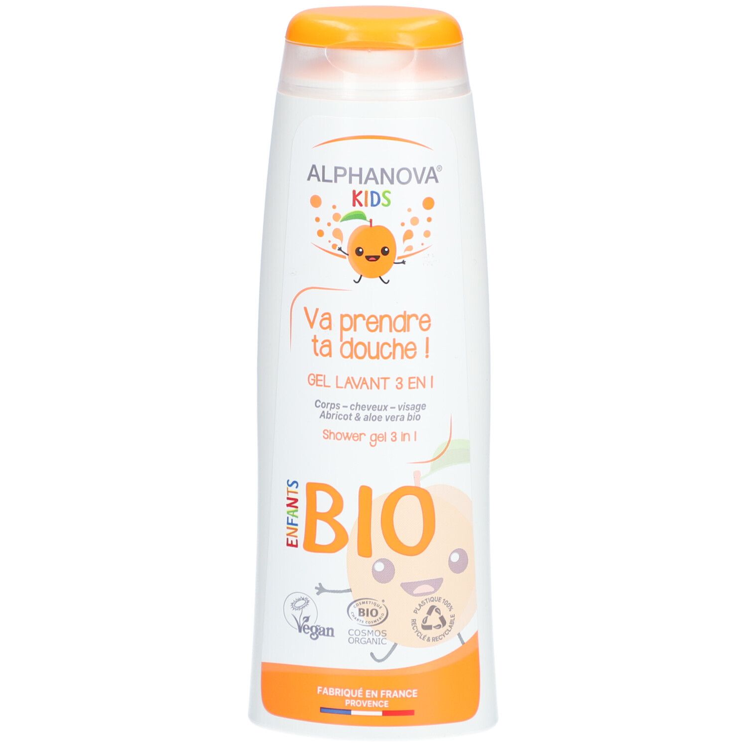 Alphanova Kids Va prendre ta douche ! Abricot