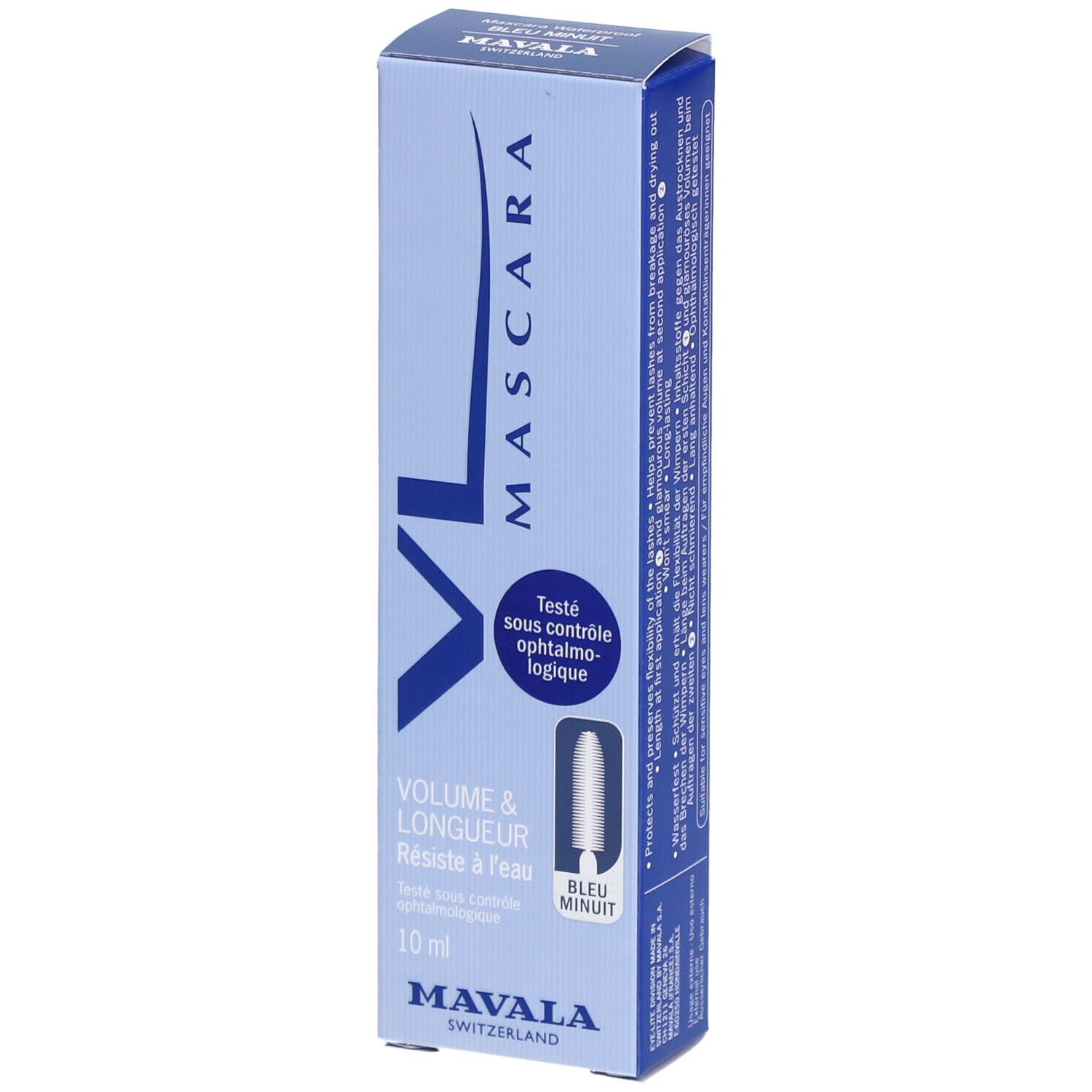Mavala Mascaras Volume & Longueur Waterproof Bleu Minuit