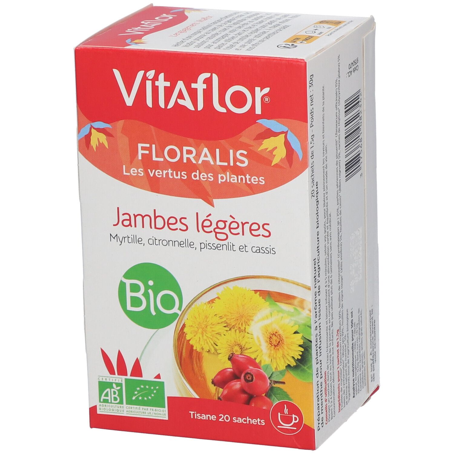 Vitaflor® Bio Jambes Légères Tisane