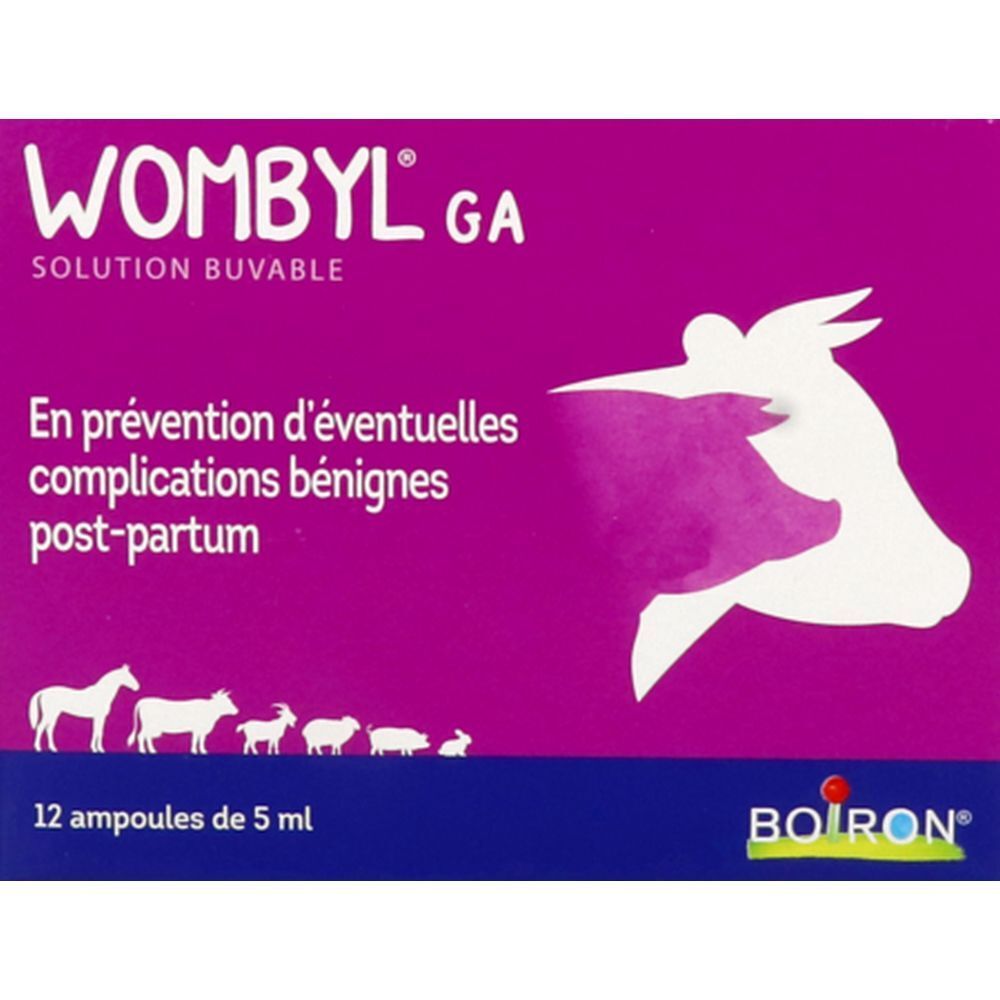 Wombyl GA, Solution buvable homéopathique, ampoule, bt 12