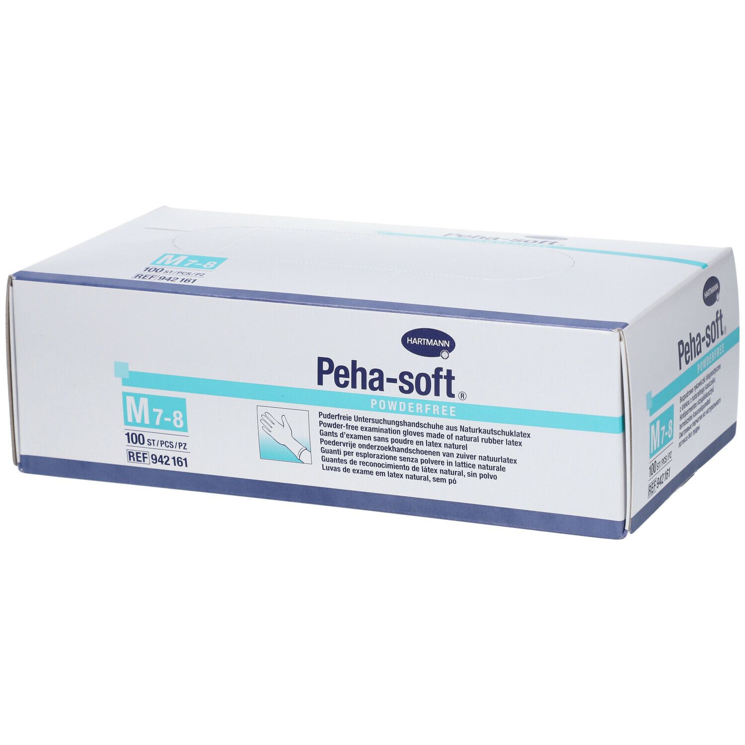 Hartmann Peha-soft® powderfree Gants d'examen en latex non stériles sans poudre de nitrile Taille M 