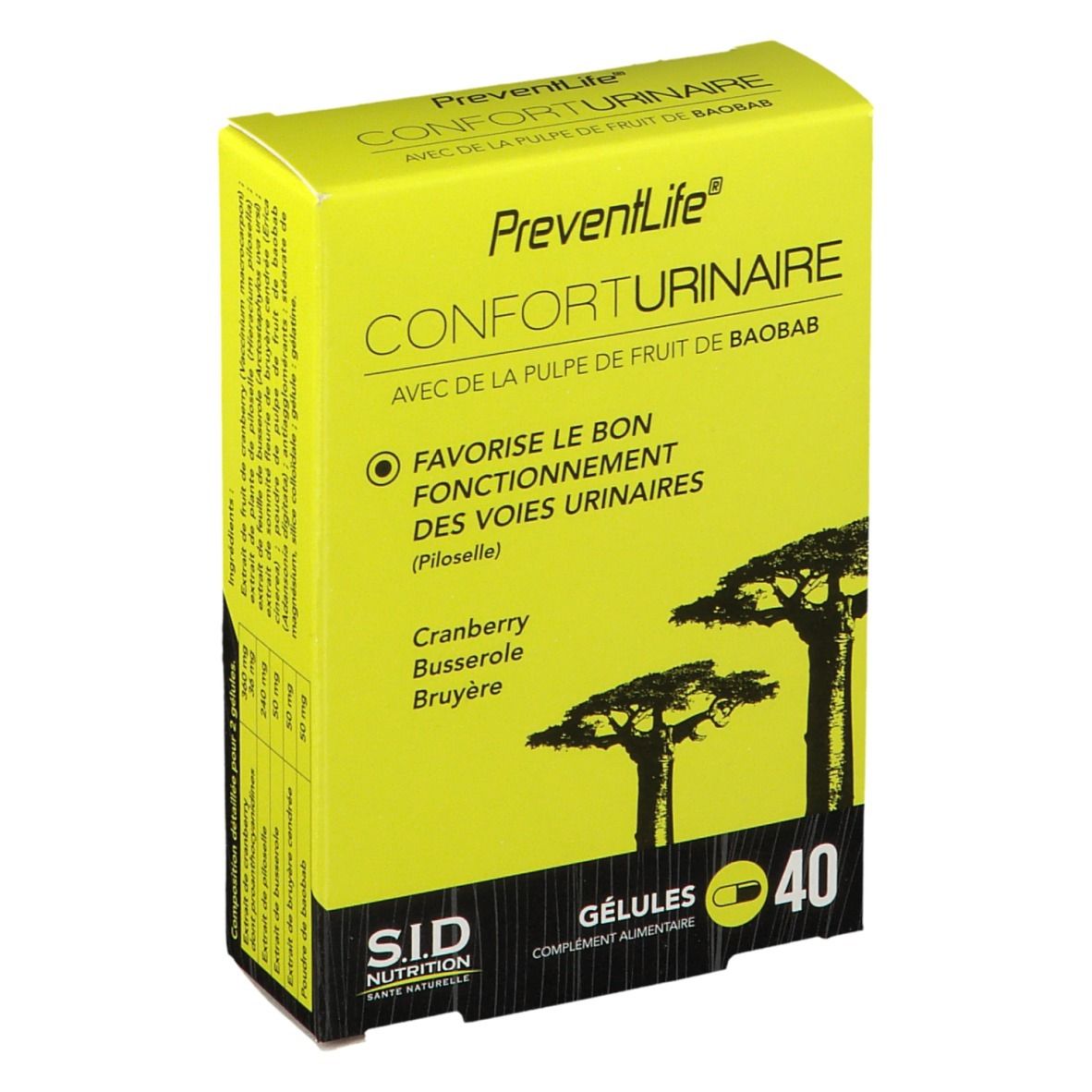 SID Nutrition Preventlife® Confort urinaire