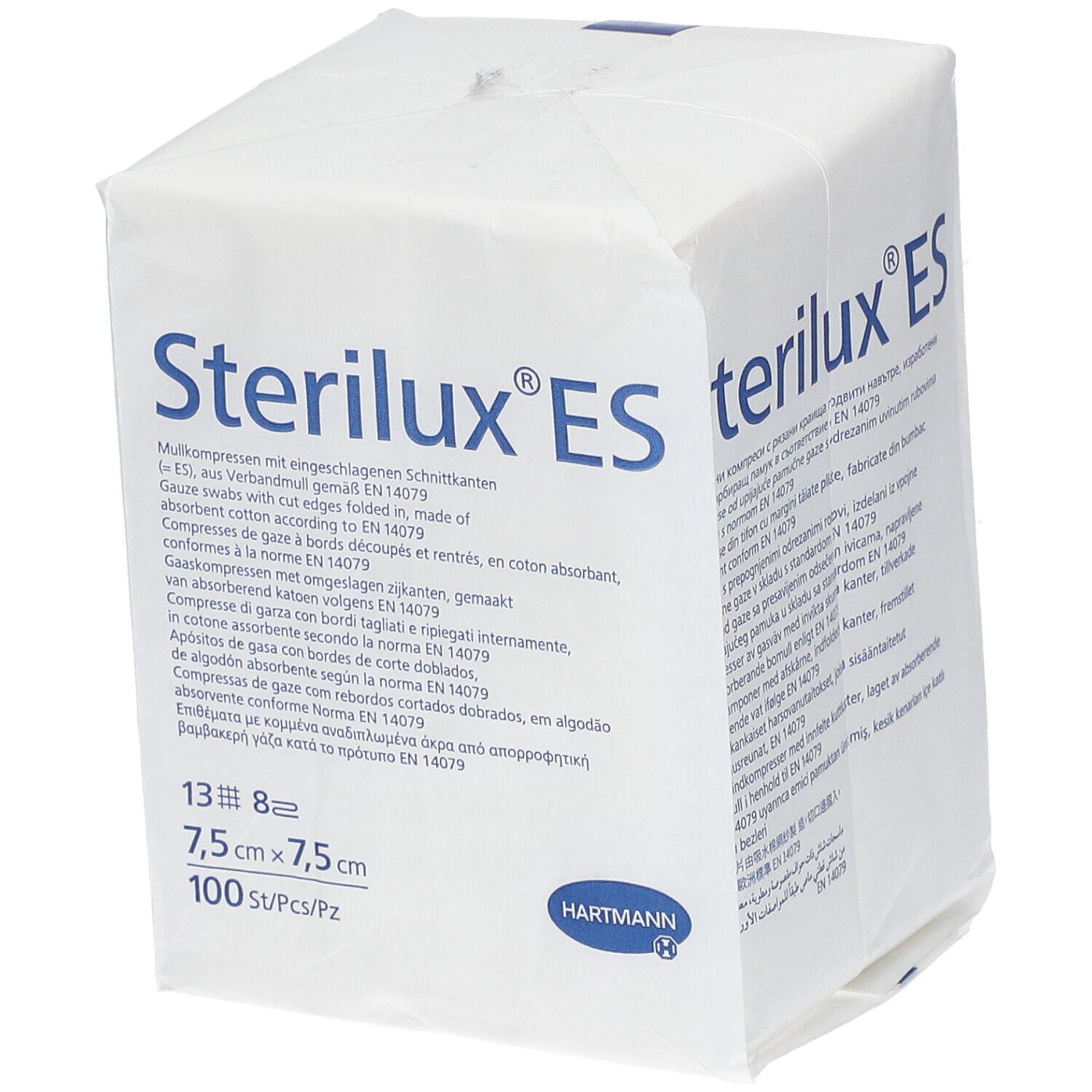 Hartmann Stérilux® ES Compresses de gaze hydrophiles 7,5 x 7,5 cm