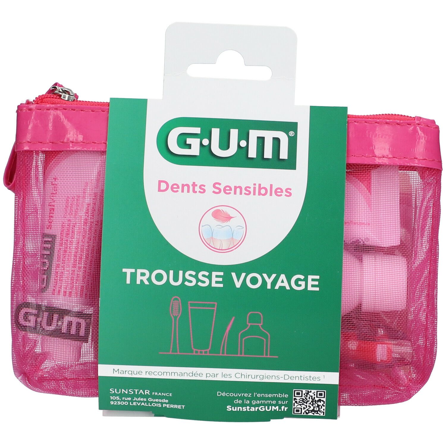 Gum® Trousse Voyage Dents Sensibles