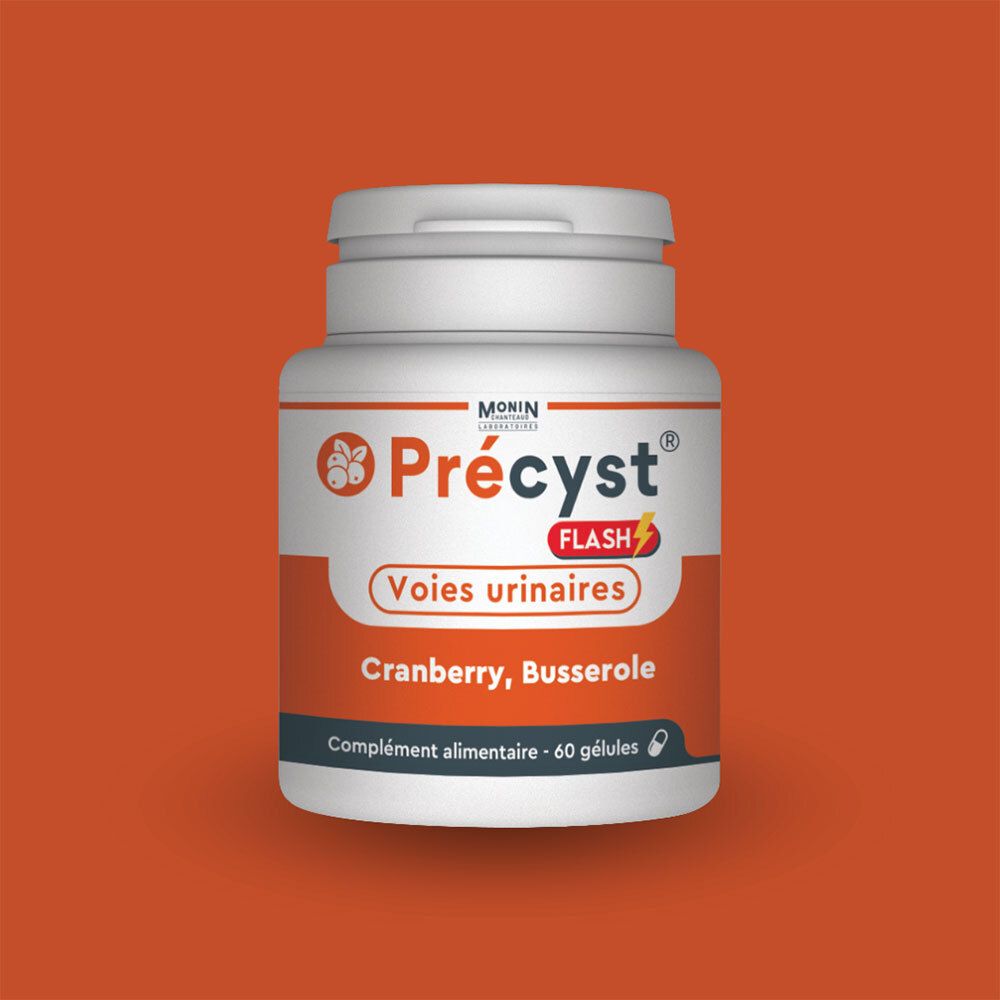 Précyst Flash – Voies urinaires, Cranberry et Busserole