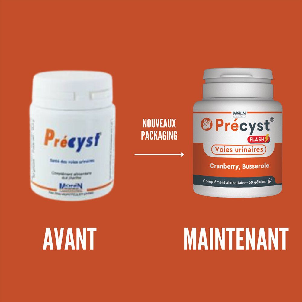 Précyst Flash – Voies urinaires, Cranberry et Busserole