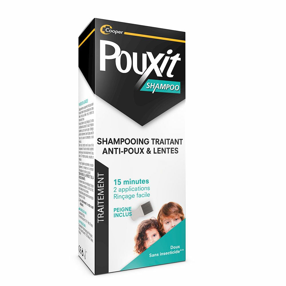 PouXit Shampoo Shampooing Traitant Anti-Poux & Lentes