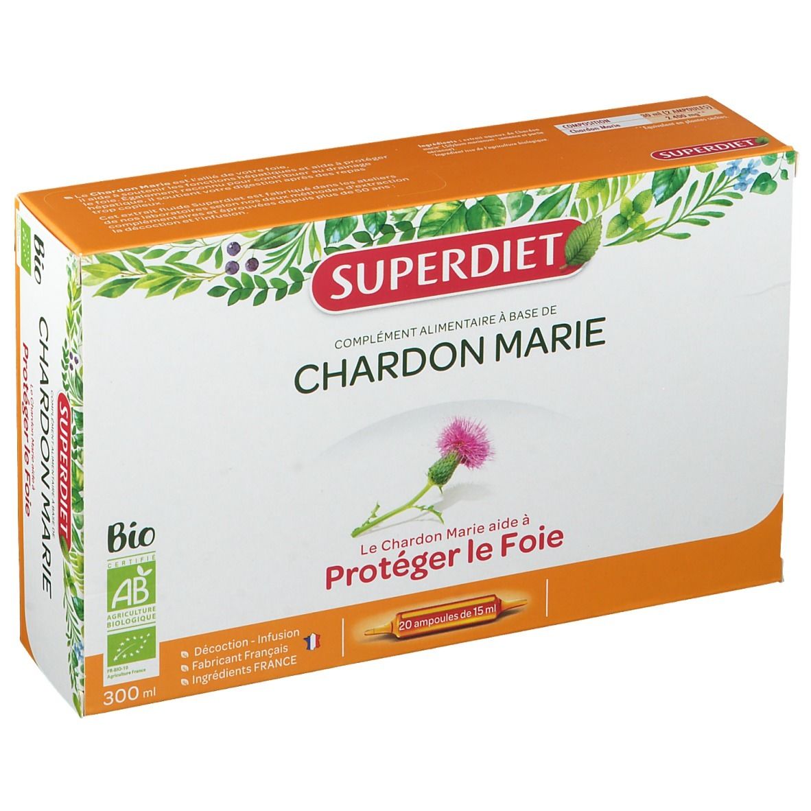 Super Diet Chardon Marie Bio Ampoule