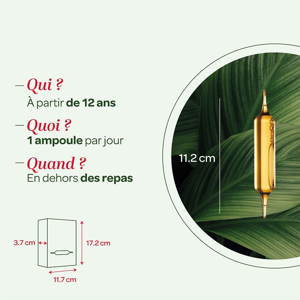 Infographie avec informations sur l'utilisation du gel d'aloe vera Superdiet Bio. Montre les dimensions de l'emballage.