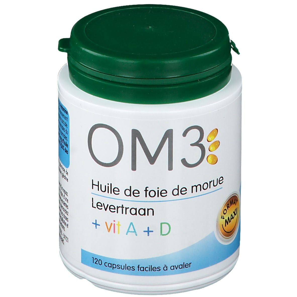 OM3 Huile de Foie de Morue Vit A+D, Capsule