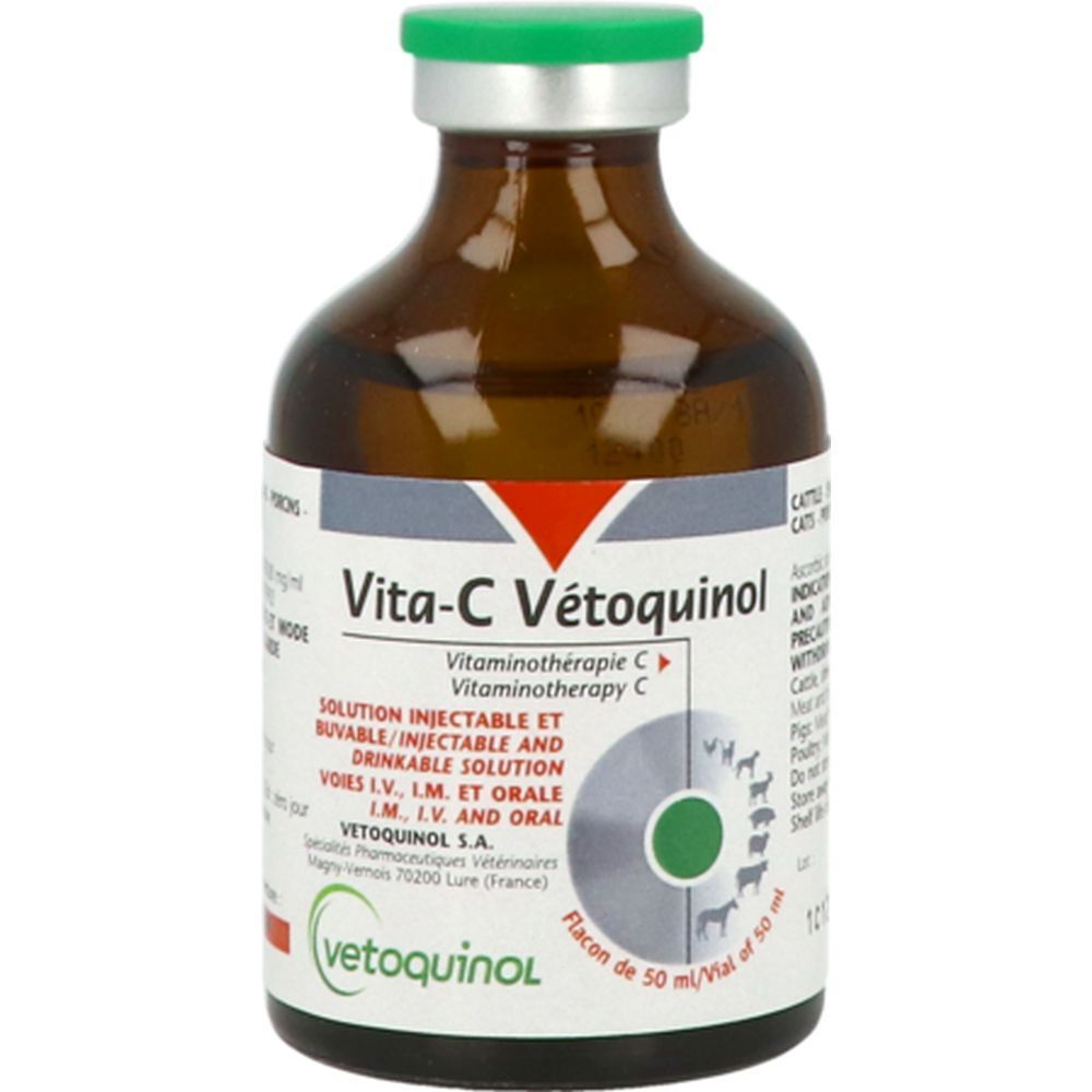 injection vitamine b12 chien VITA-C VETOQUINOL SOLBUV INJ 50ML 50 ml Cobalaplex