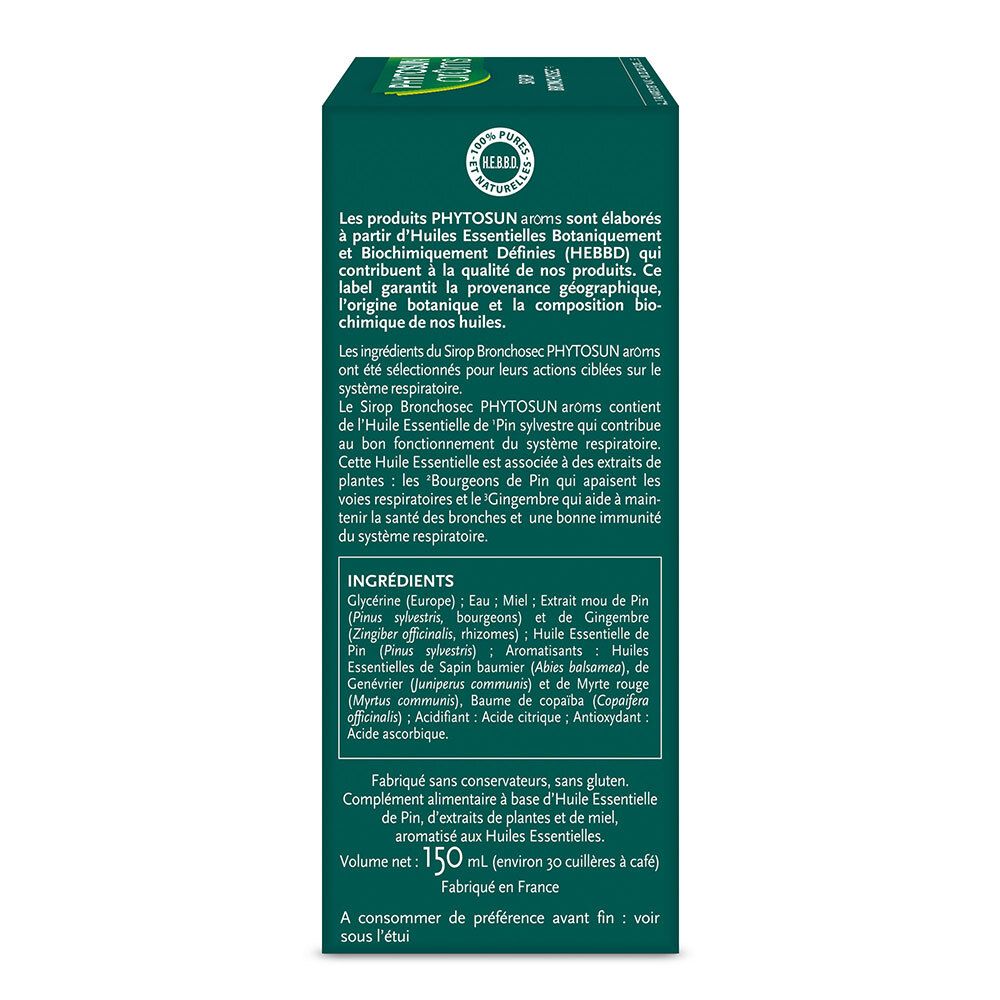 Dos de la boîte. Texte en français. Liste des ingrédients, informations du fabricant.