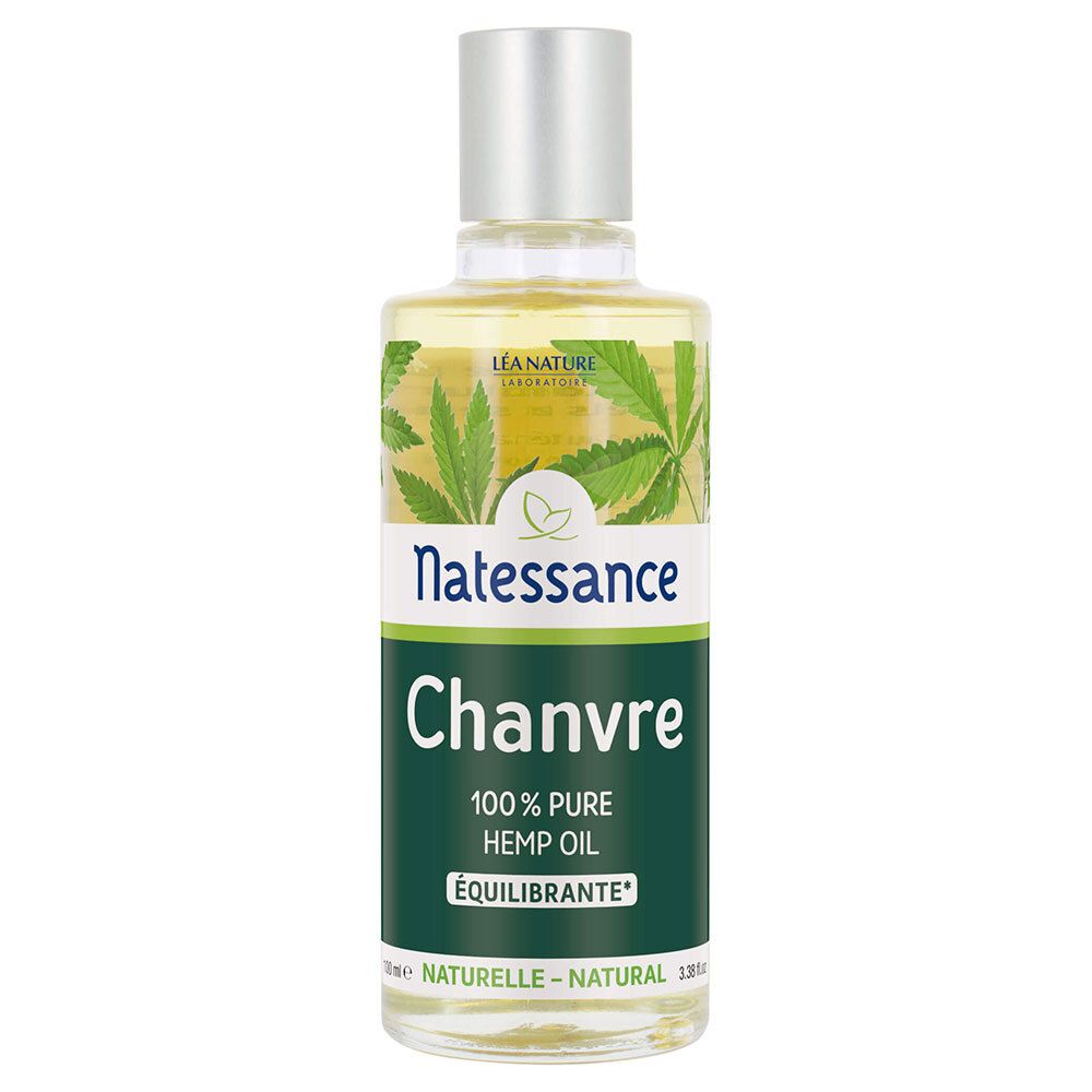 Natessance Huile de Chanvre Pure Équilibrante 100 % Naturelle