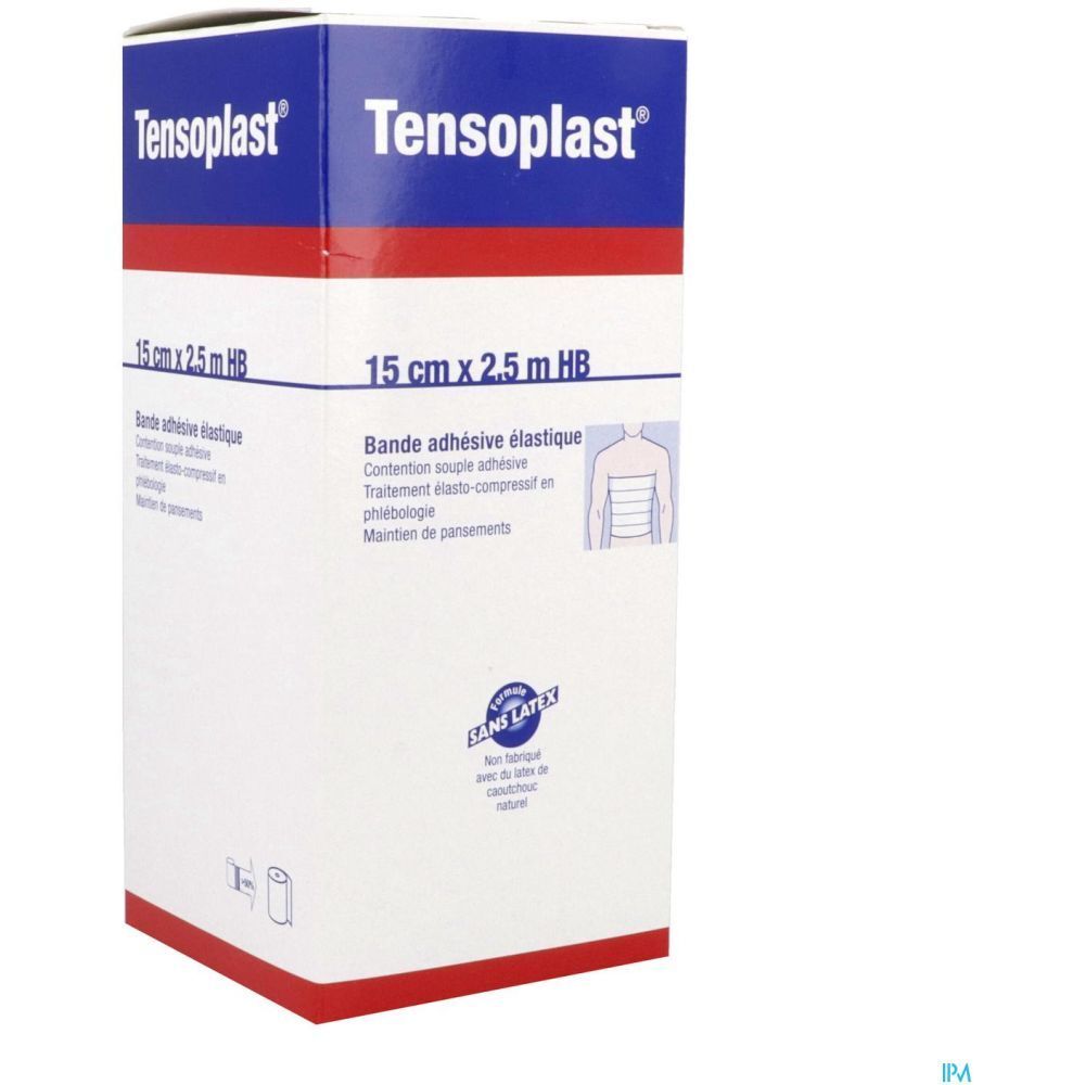 TENSOPLAST HB - Bande de contention adhésive, élastique en longueur 2,5 m x 15 cm (ref. 40