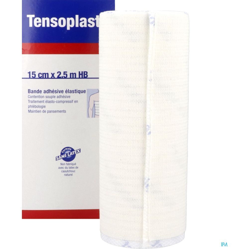 TENSOPLAST HB - Bande de contention adhésive, élastique en longueur 2,5 m x 15 cm (ref. 40
