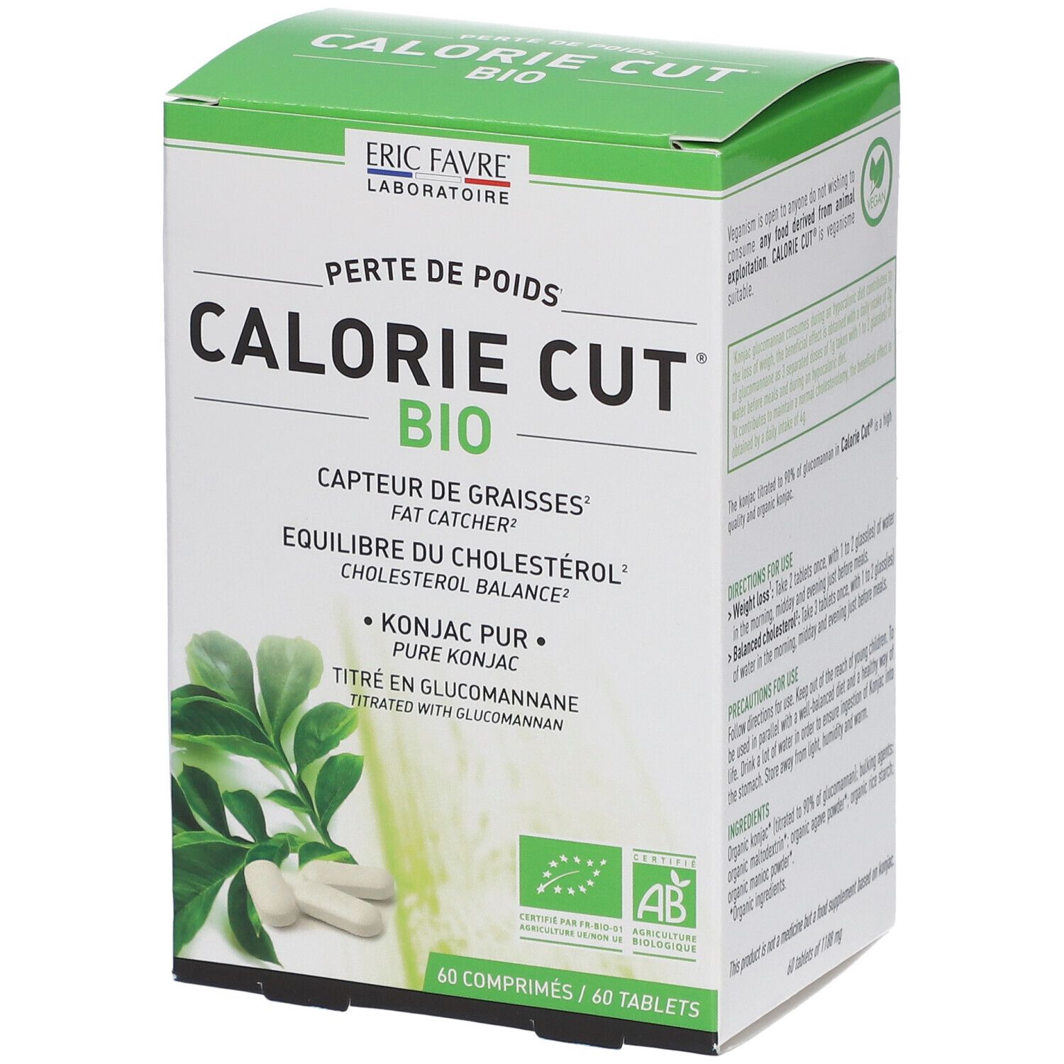 Eric Favre Calorie cut vegan 10.6 - Perte de poids - konjac pur bio