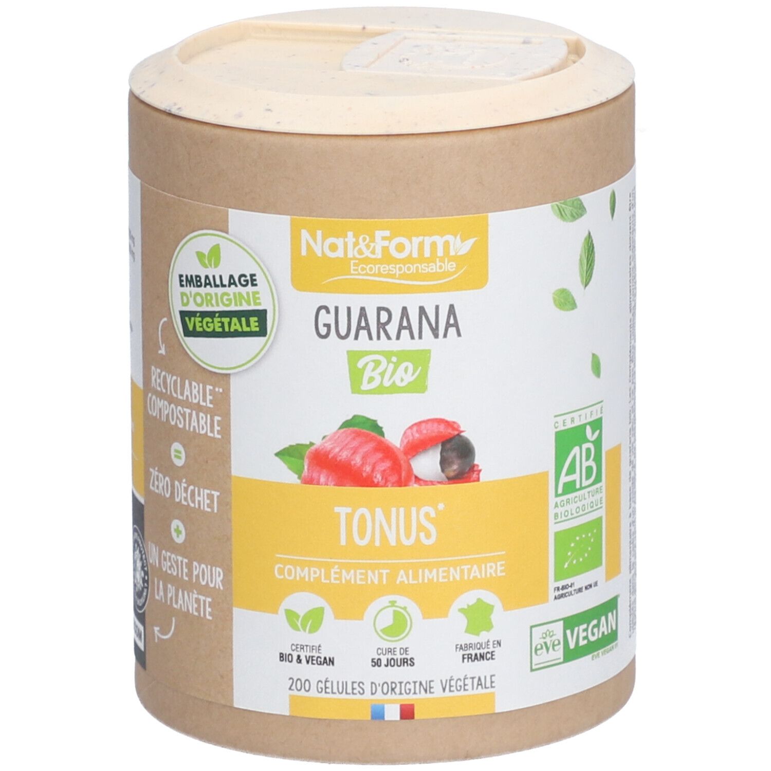 Nat&Form Guarana Bio en gélules