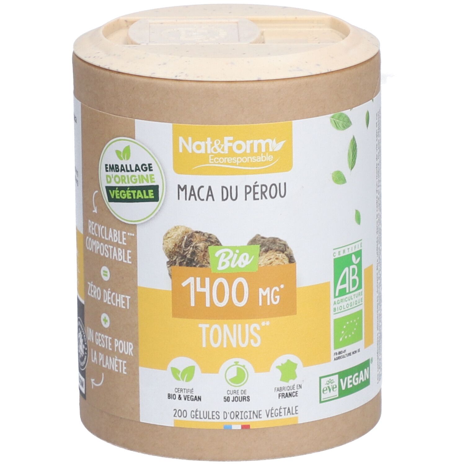 Nat&Form Maca Bio du Pérou en gélules