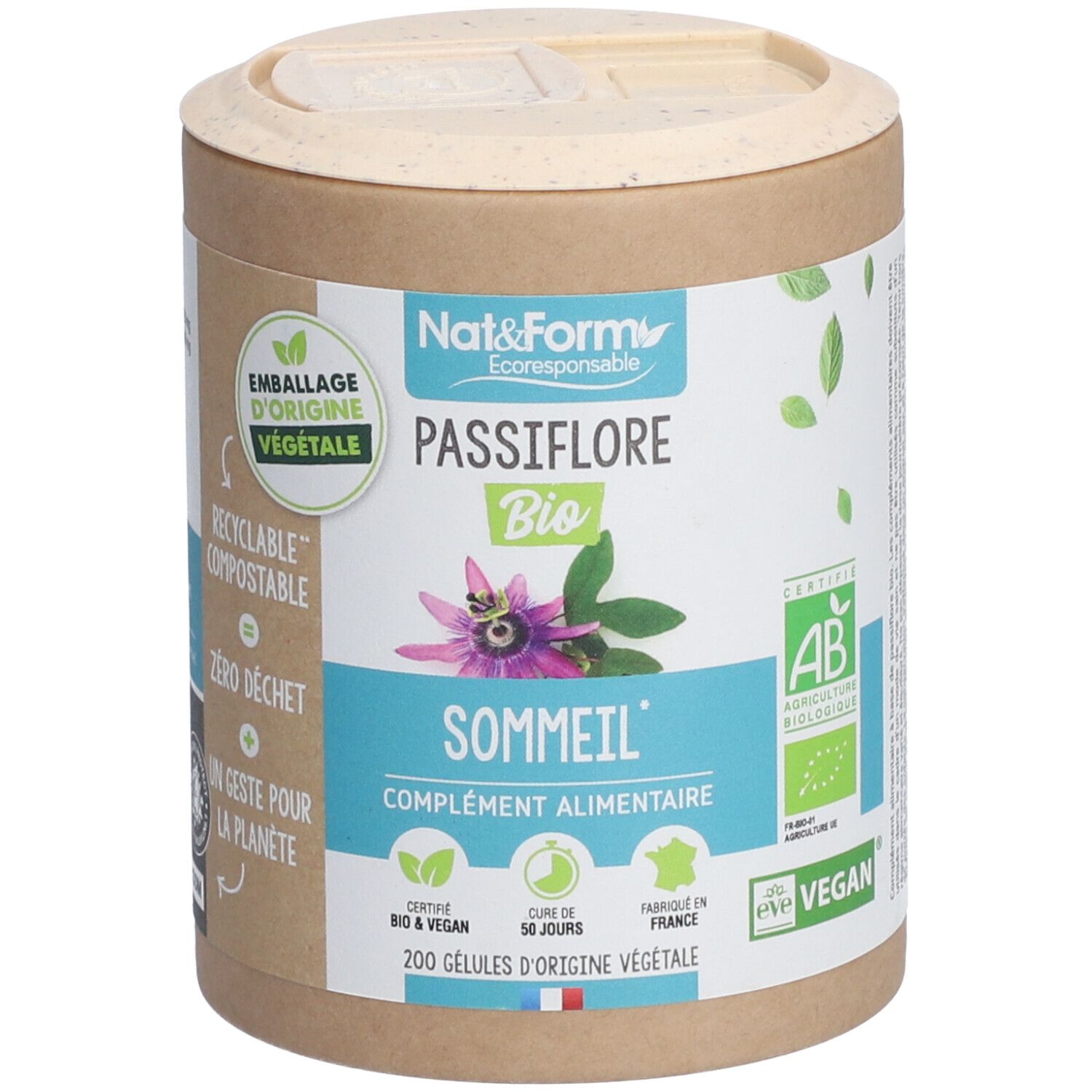 Nat&Form Passiflore Bio en gélules