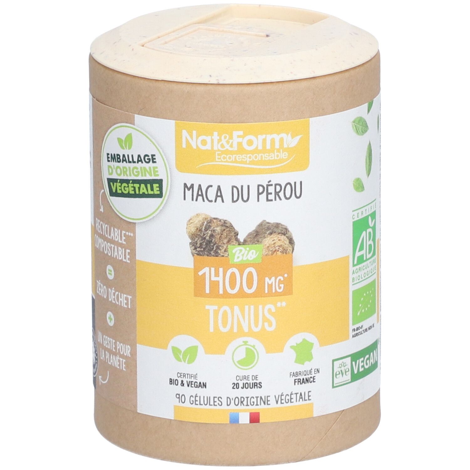 Nat&Form Maca Bio du Pérou en gélules