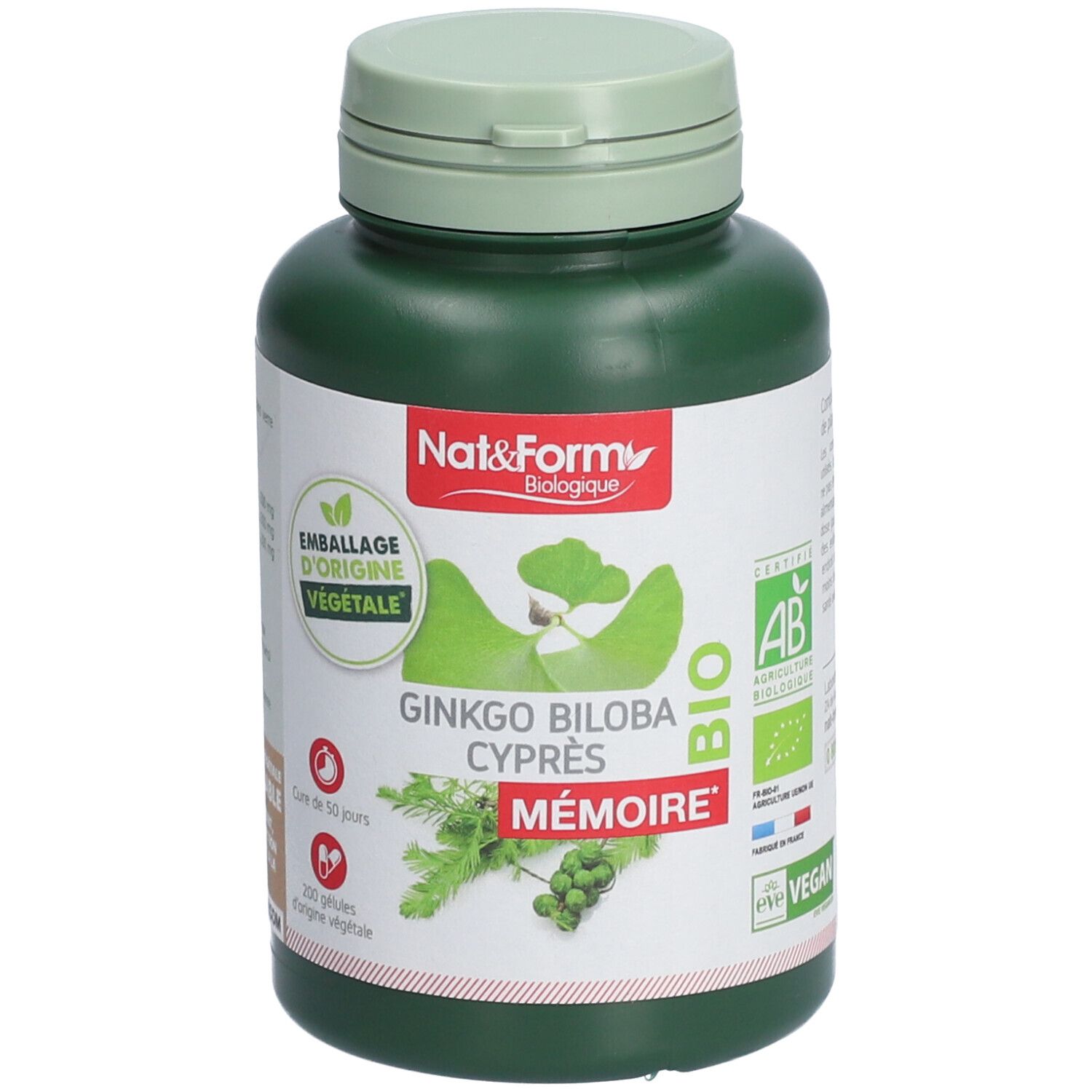 Nat&Form Ginkgo Biloba Cyprès