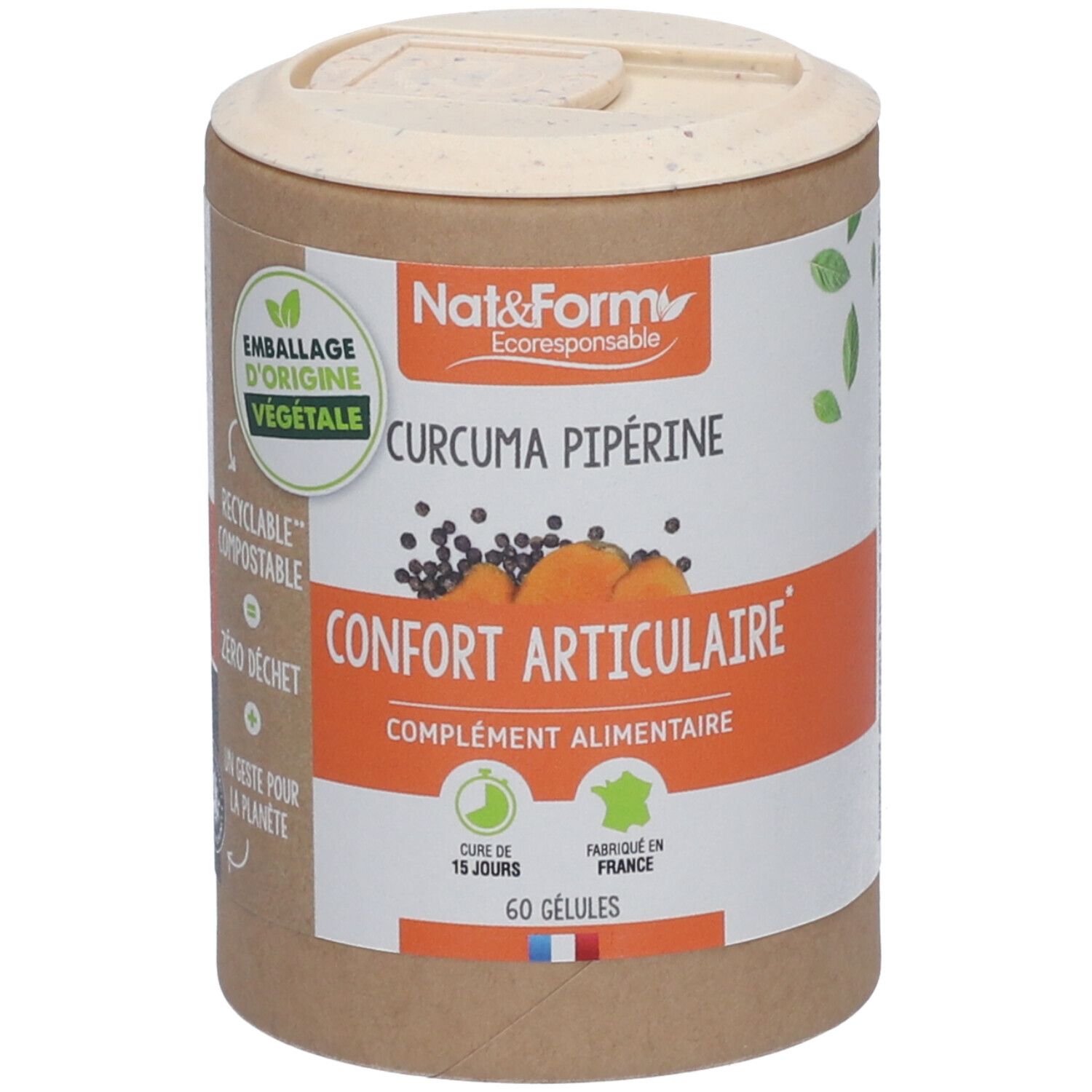Nat&Form Curcuma pipérine Bio en gélules