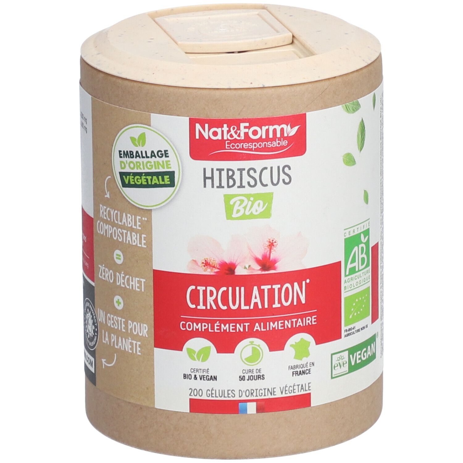 Nat&Form Hibiscus Bio en gélules