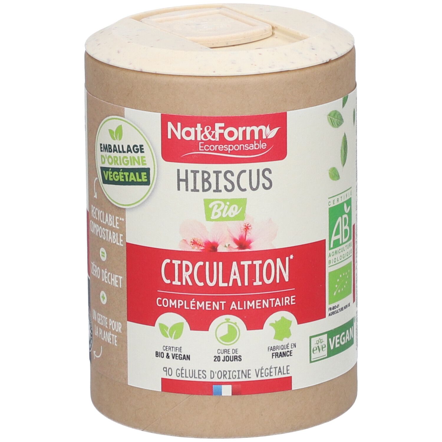 Nat&Form Hibiscus Bio en gélules