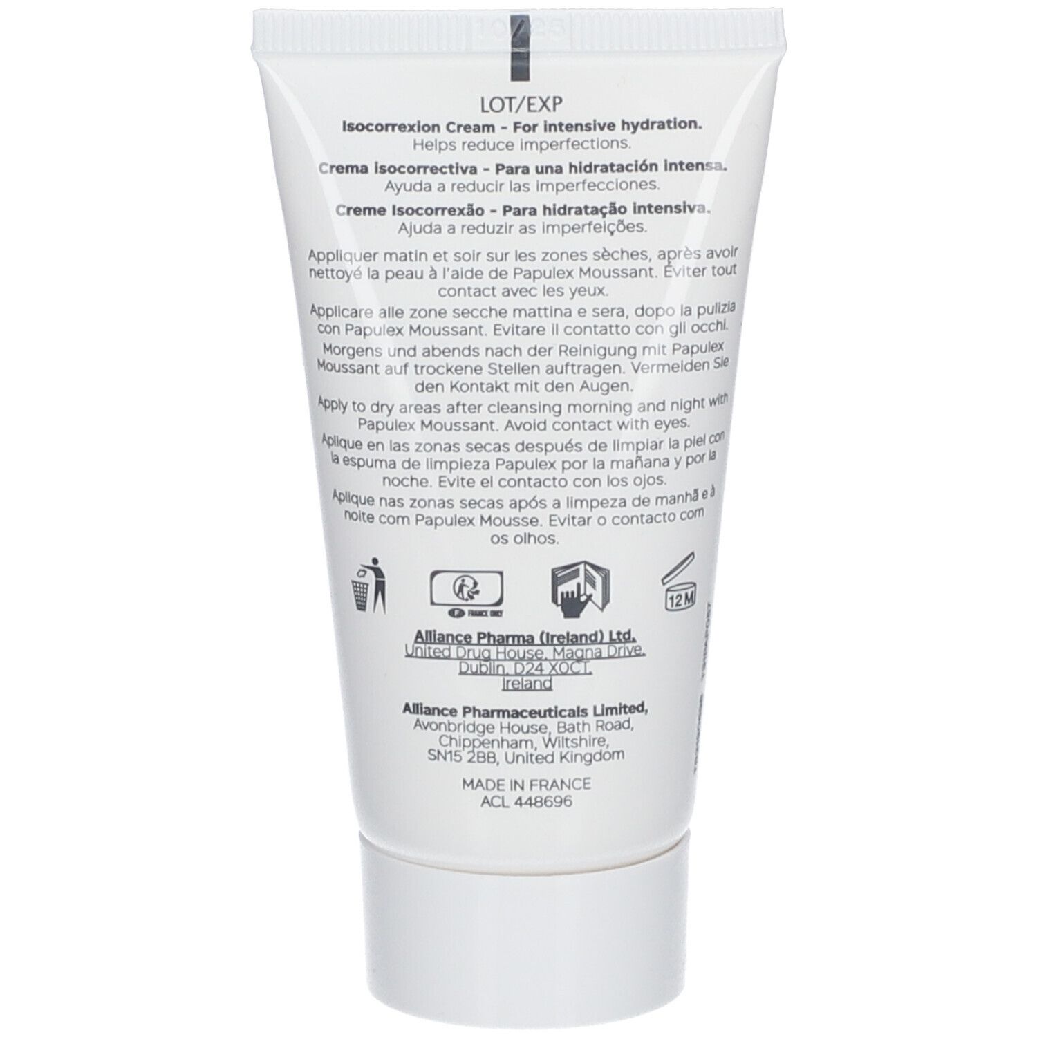 Papulex Isocorrexion - Soin correcteur hydratant. tube 50 ml Hautcreme