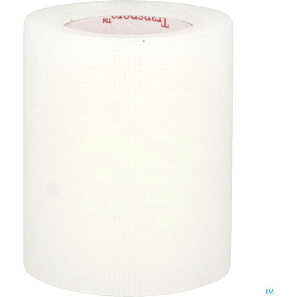 Rouleau de ruban adhésif transparent microperforé. Marque Transpore.