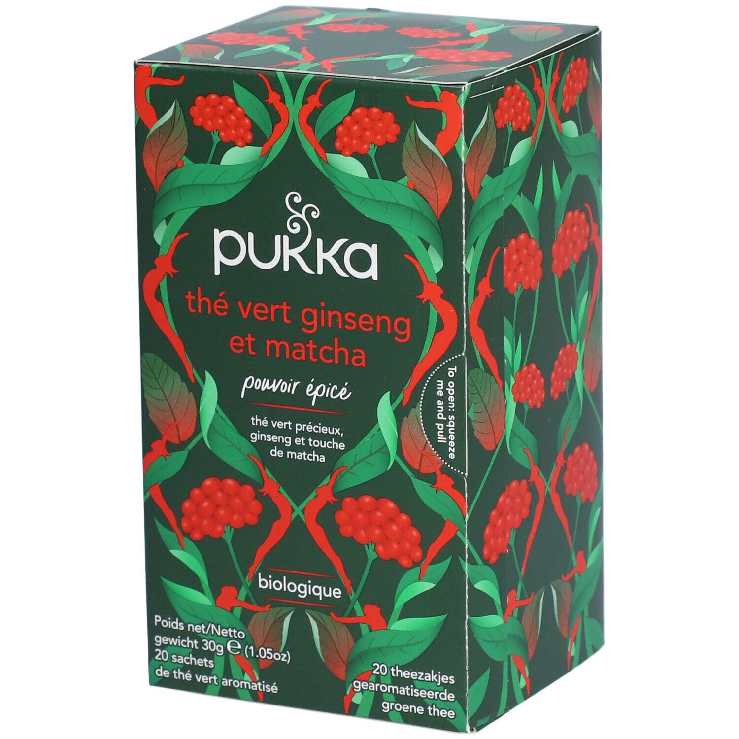 pukka Thé Vert Matcha Ginseng