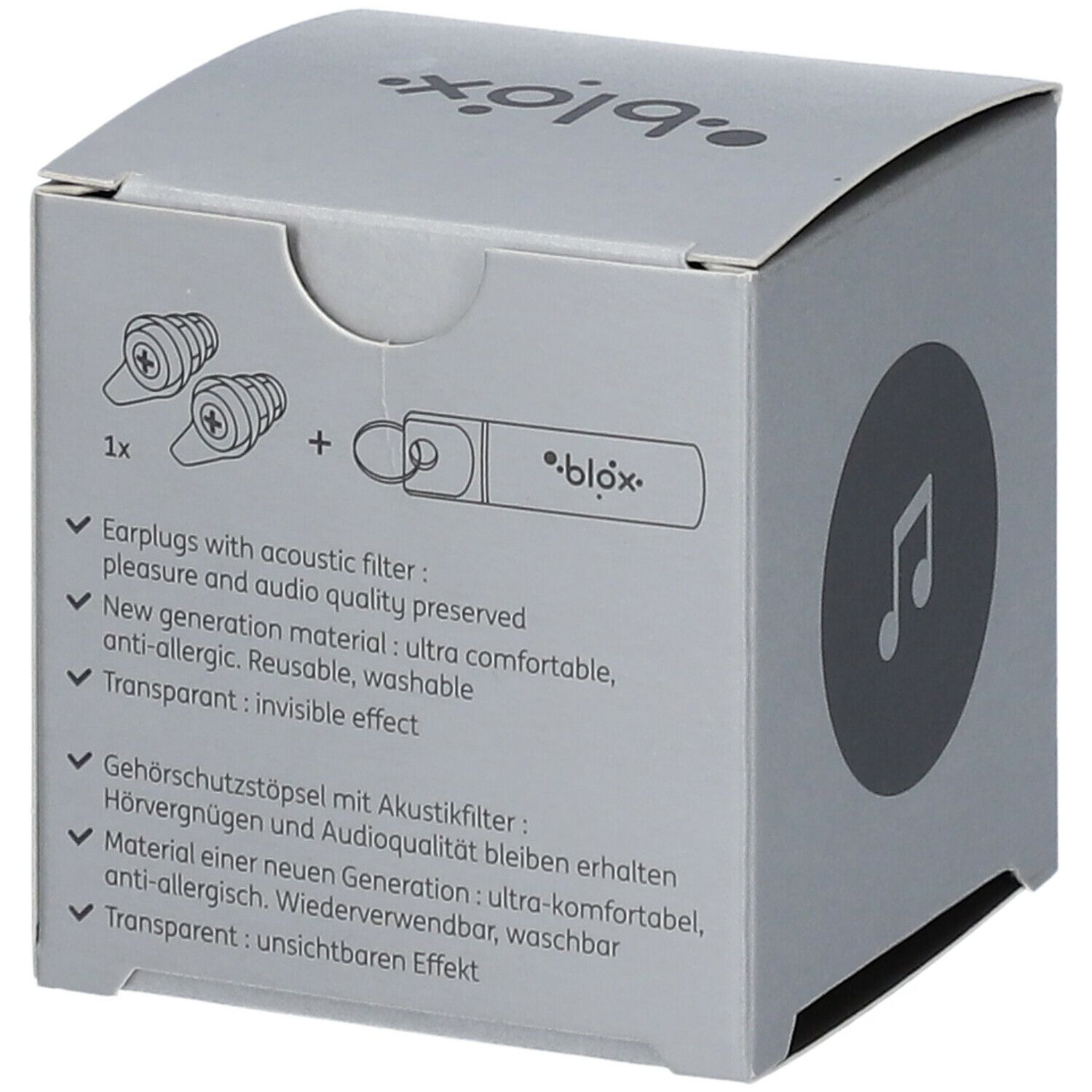 blox Xperience Music Ohrstöpsel Transparent